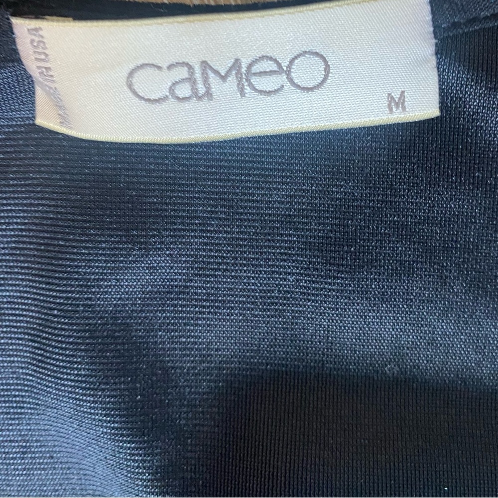 cameo Black Velvet Wrap Midi Dress - Picture 2 of 3